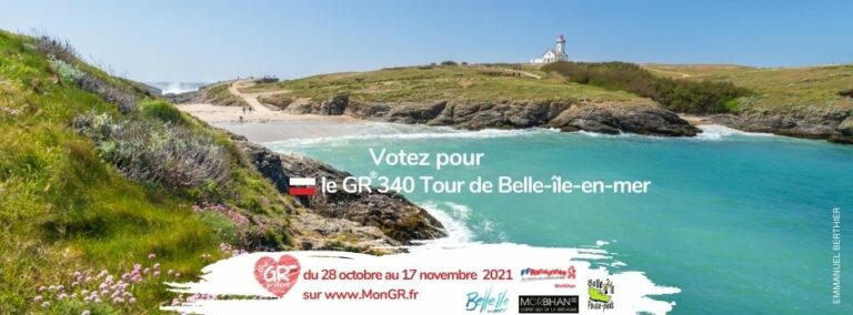 Le GR 340 Tour de Belle-île candidat au concours du GR préféré des français