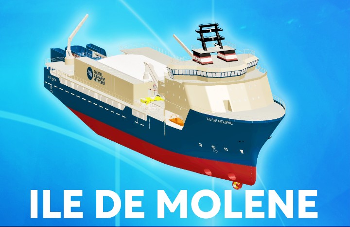 Mise en service du navire câblier Île de Molène